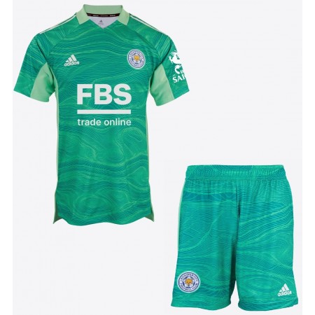 Tenue Leicester City Gardien Enfant Exterieur 2021-2022 Maillot de Foot